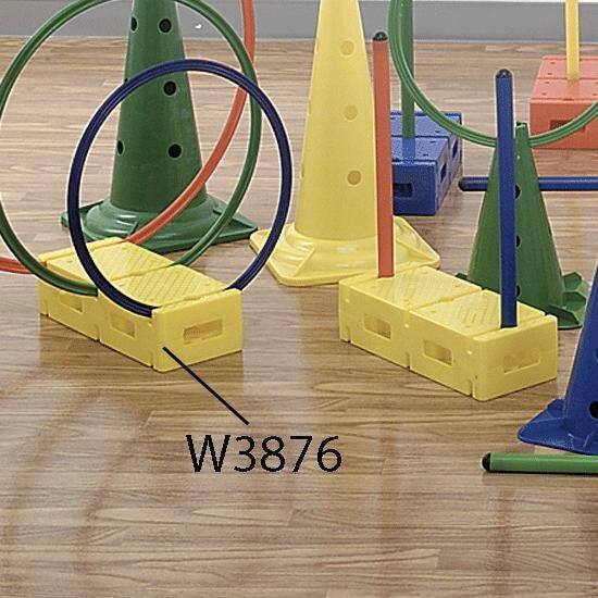 FlagHouse Giant Steeple Bricks for Steeplecourse, Assorted Colors, Set of 4 2120510