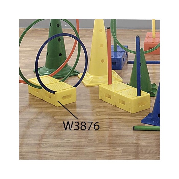 Sportime Giant Steeple Bricks for Steeplecourse, Assorted Colors, Set of 4