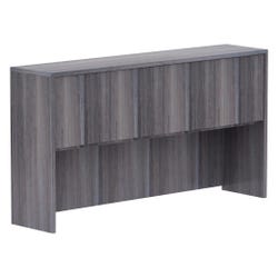 Image for Classroom Select Laminate Hutch with Doors, 66-1/8 x 14-3/4 x 36 Inches, Weathered Charcoal from School Specialty