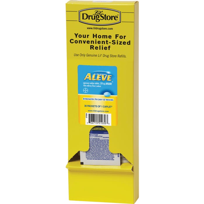 LIL' Drugstore Individual Wrapped Aleve Tablet Refill, Pack of 30