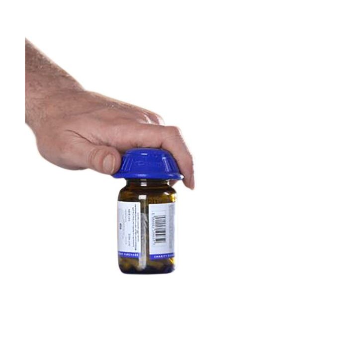 Dycem Non-Slip Cone-Shaped Bottle Opener, 5 x 1/4 Inches, Blue