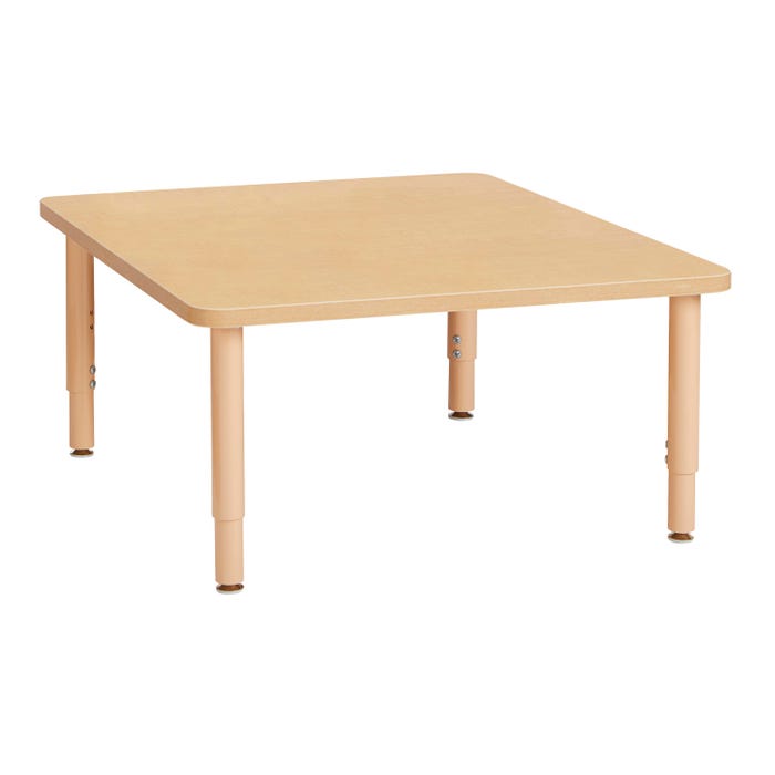 Jonti-Craft Purpose+ Square Table, 48 x 48 x 14 to 24 Inches