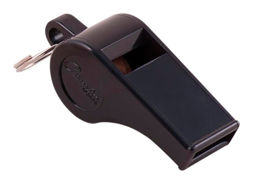 Champion Sports Plastic Whistle, Pack of 12, Black 721300