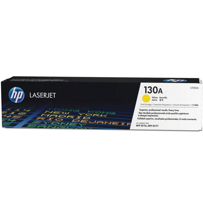 HP 130A Ink Cartridge, CF352A, Yellow