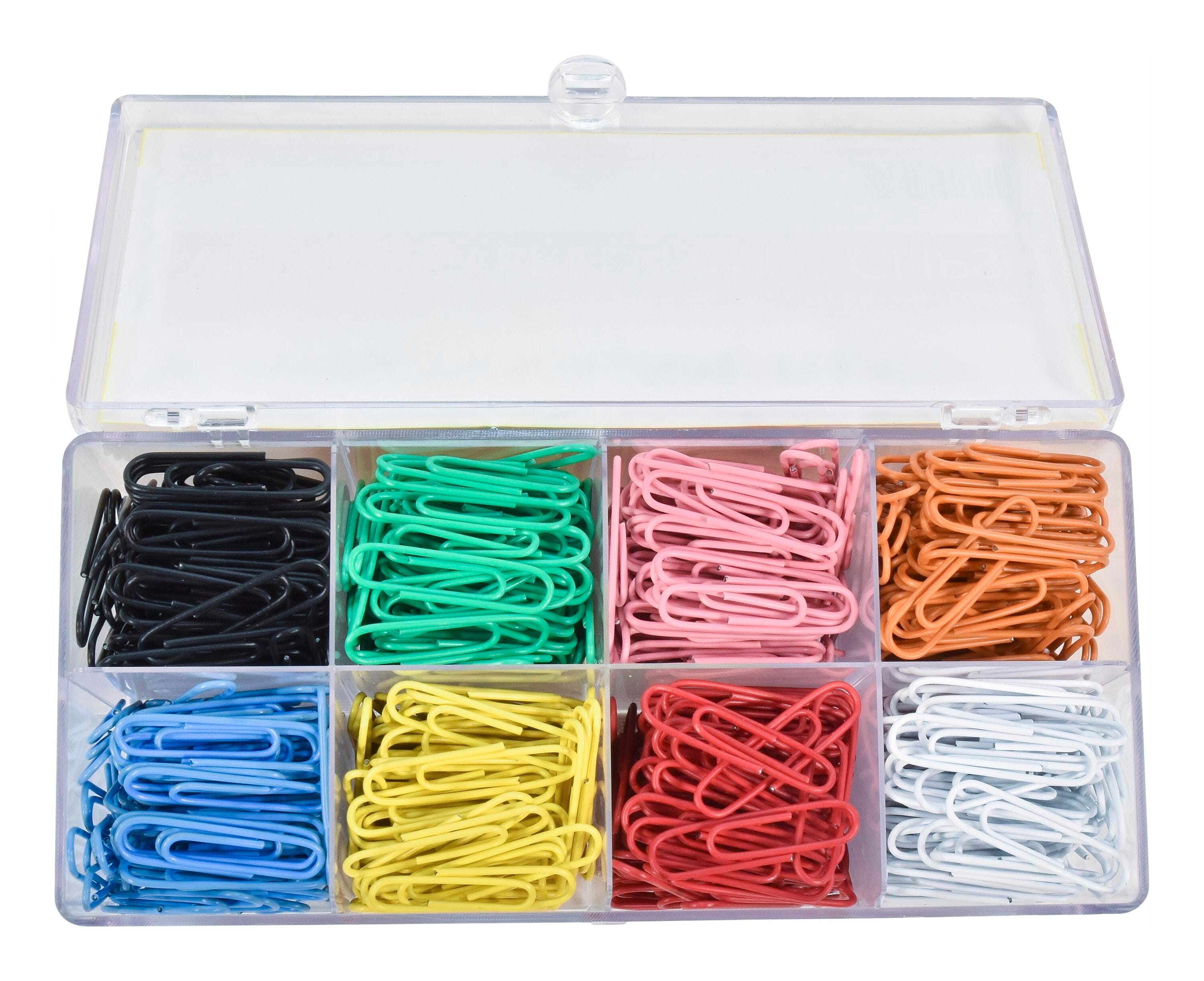 Image for School Smart Paper Clip, Vinyl Coated, Standard, Assorted Color, Pack of 800 from School Specialty