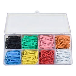 Image for School Smart Paper Clip, Vinyl Coated, Standard, Assorted Color, Pack of 800 from School Specialty