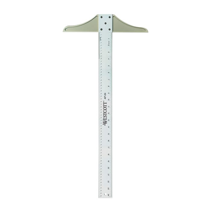 Westcott Aluminum T-Square, 24 Inches
