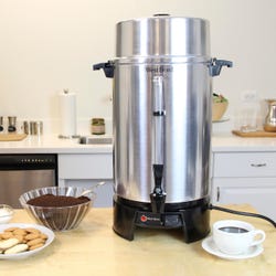 West Bend Commercial Coffee Maker, 100 Cup 2157643