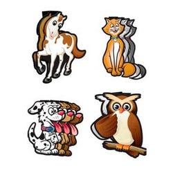 Image for Fun-N-Nuf Animal Clip Over the Page Bookmark Assortment 40 count from School Specialty