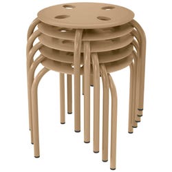 Image for Classroom Select Prima Stool, 12-Inch Seat Height, Beige, Set of 5 from School Specialty