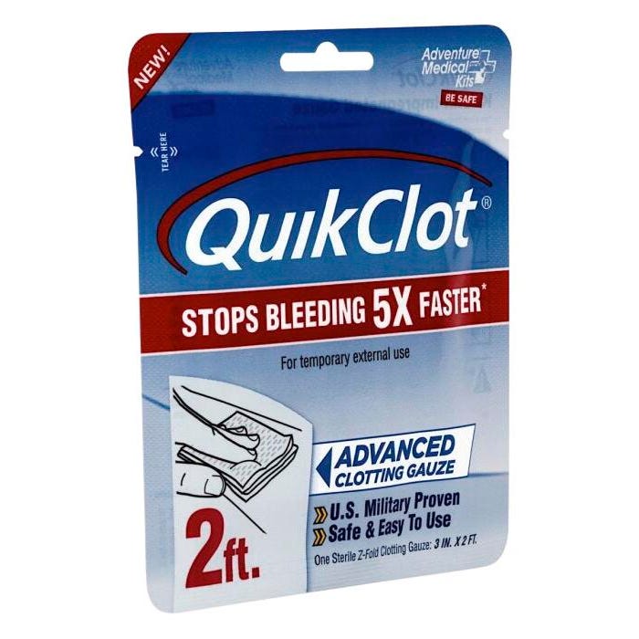 School Health QuickClot Gauze, 3 x 24 Inches