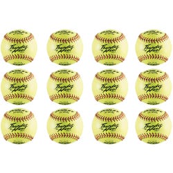 Dudley Thunder Heat NFHS Fastpitch Softballs, 12 Inches, Pack of 12