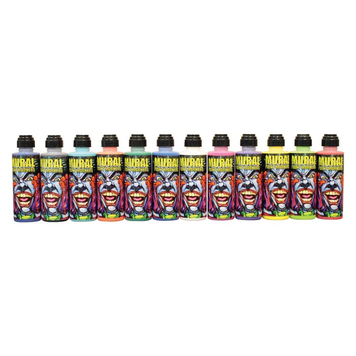 Chroma Mural Paint Markers. Assorted Colors, 4 Ounces, Set of 12