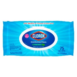 Image for Clorox Disinfecting Wipes Flex Pack, Fresh Scent, Case of 6 with 75 Sheets Each from School Specialty