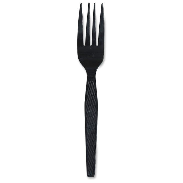 Genuine Joe Fork, Black, Pack of 1000