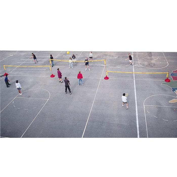 Sportime BigRedBase Every Net Sport Kit with 3 Nets, 4 BigRedBases and 4 Tall Posts