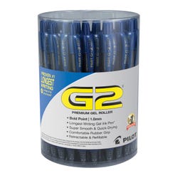Pilot G2 Premium Retractable Gel Ink Pens, Bold Point, Blue Ink, Pack of 36 2131043