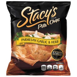 Frito Lay Stacy's Baked Pita Chips, Parmesan Garlic & Herb, 1.5 Ounce, Pack of 24