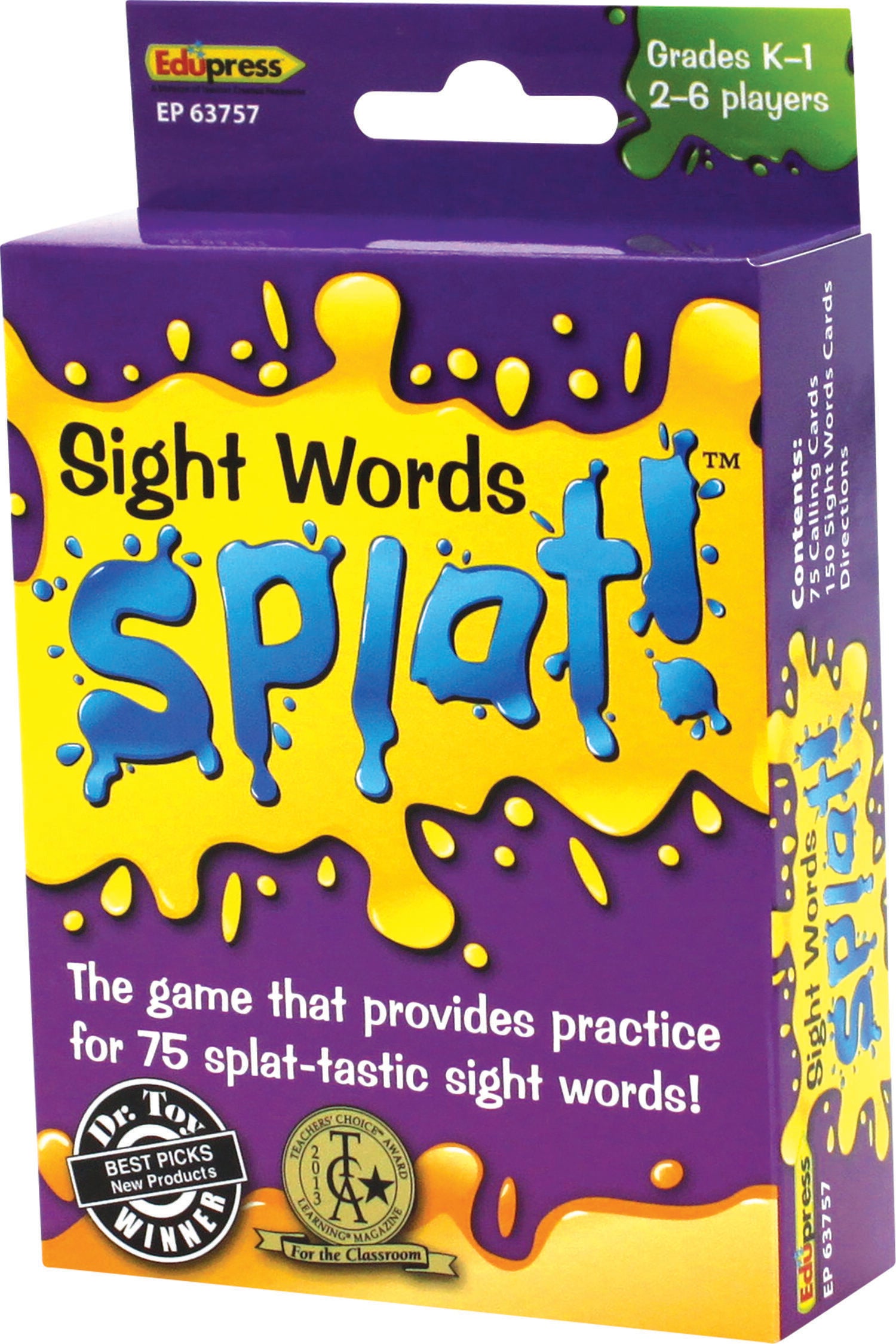 Image for Teacher Created Resources Sight Word Splat! Game, Grades K to 1 from School Specialty