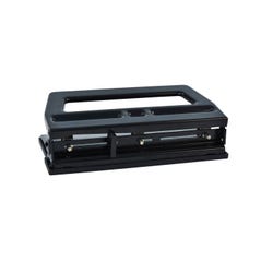 School Smart 3-Hole Heavy Duty Punch, 40 Sheet Capacity, 9/32 Inches, Black 038174