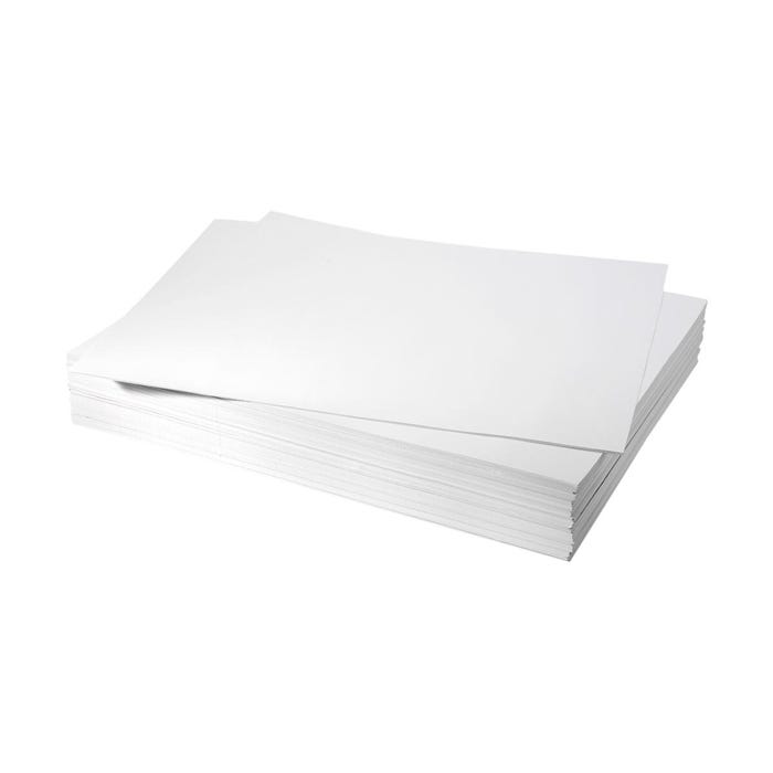Nasco White Mixed Media Paper, 80 lb, 18 x 24 Inches, 500 Sheets