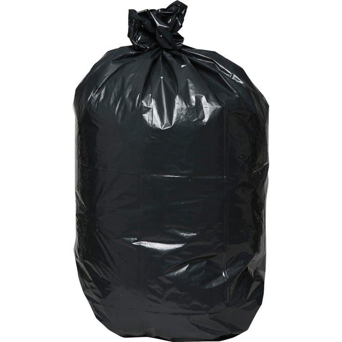 Genuine Joe Low Density Heavy Duty Can Liners, 33 Gallon, 1.50 mil, Black, Pack of 100