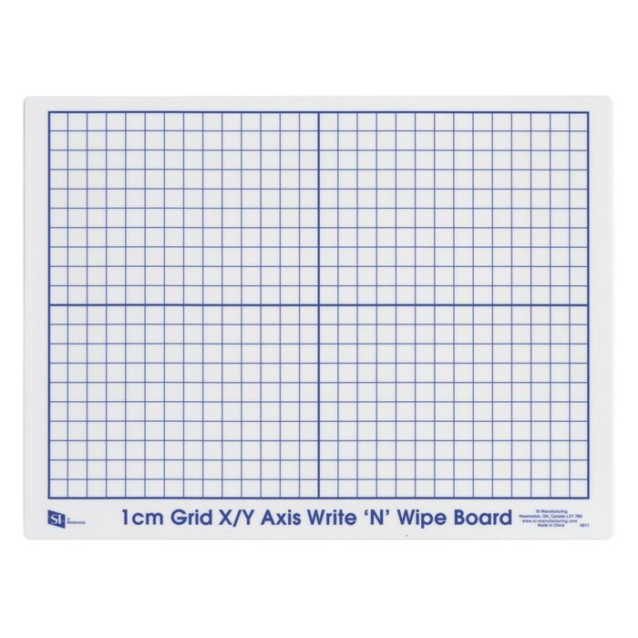 Write ‘N’ Wipe Board Class Set of 30 - X-Y Axis