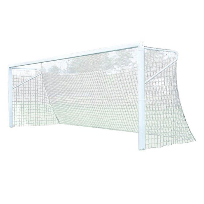 Bison 4 Inch Round Portable Aluminum Soccer Goals, No Tip, 24 x 8 Feet