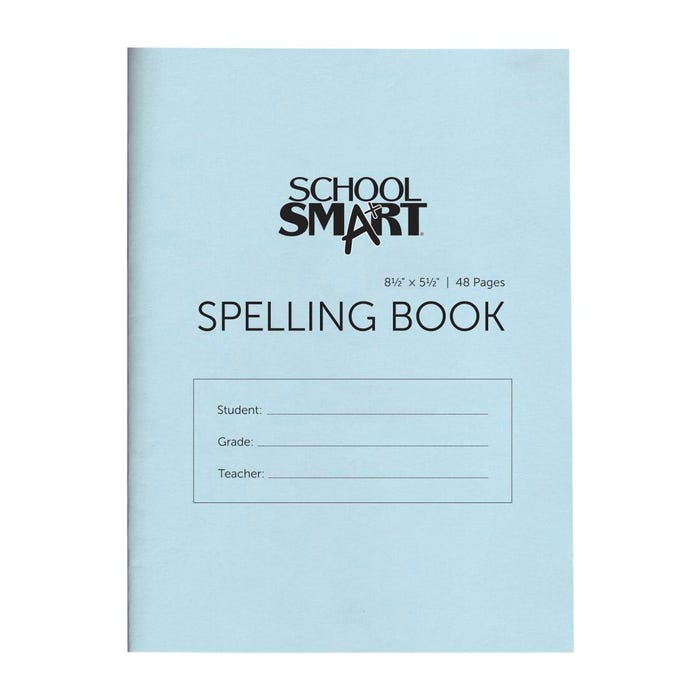 School Smart Spelling Blank Book, 5-1/2 x 8-1/2 Inches, 48 Pages, Pack of 24