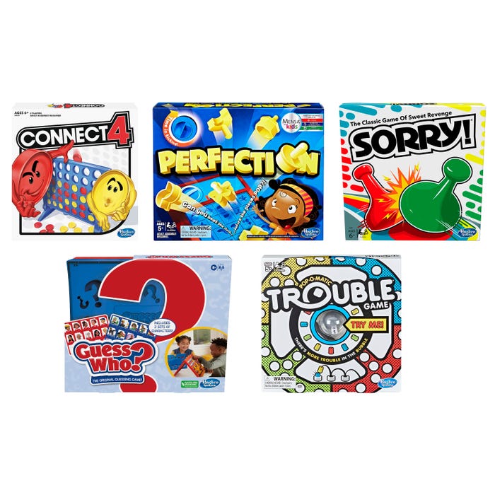 Hasbro Primary Favorite Games, Assorted, Set of 5