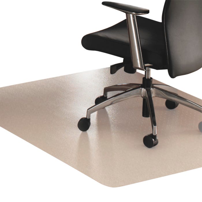 Floortex XXL Rectangular Polycarbonate Chair Mat, 60 x 79 Inches, Clear