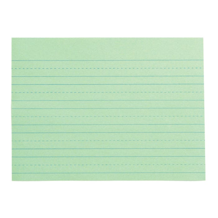 School Smart Green Newsprint Practice Paper, 3/4 Inch Rule, 12 x 9 Inches, 500 Sheets