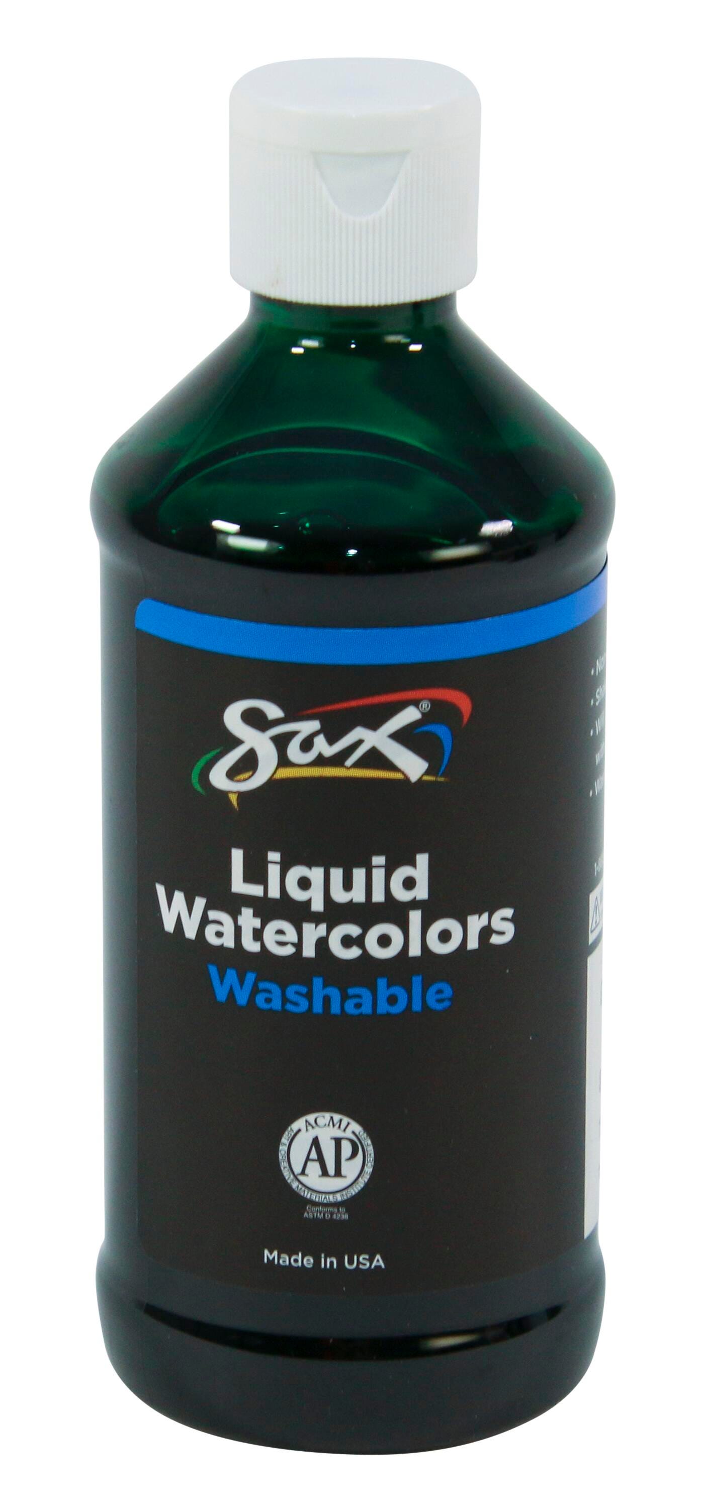 Sax Liquid Washable Watercolor Paint, 8 Ounces, Green, Item Number 1567846