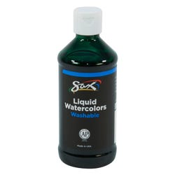 Sax Liquid Washable Watercolor Paint, 8 Ounces, Green, Item Number 1567846