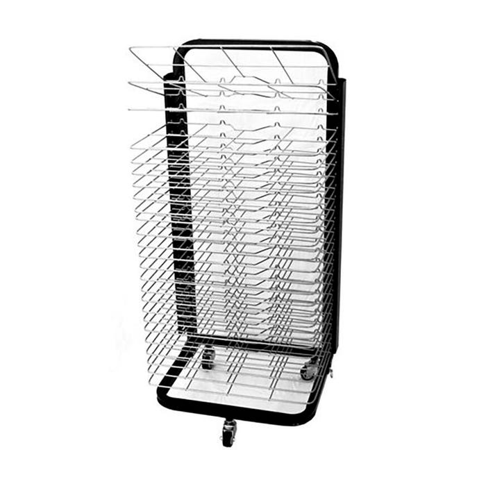 Inovart Mobile Art Drying Rack with Flip Shelves, 18 x 14 x 40 Inches