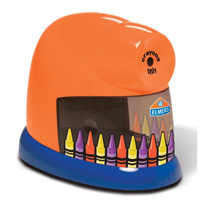 Elmer's CrayonPro Electric Crayon Sharpener with Cleaning Brush
