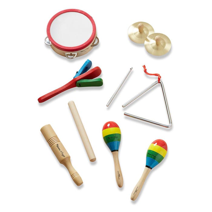 Melissa & Doug Band in A Box Multiple Musical Instrument Rhythm Set, 10 Pieces