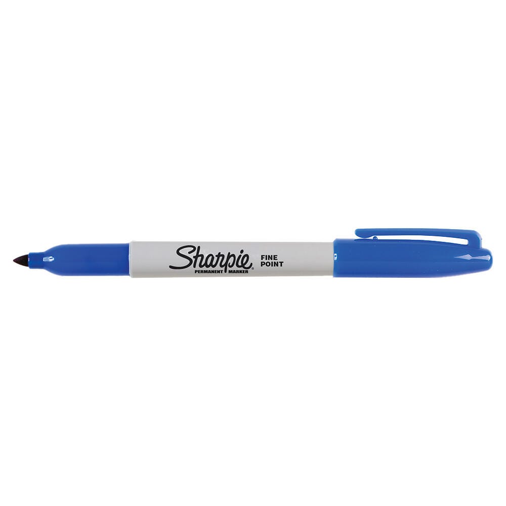 Image for Sharpie Permanent Markers, Fine Point, Blue, Pack of 12 from School Specialty