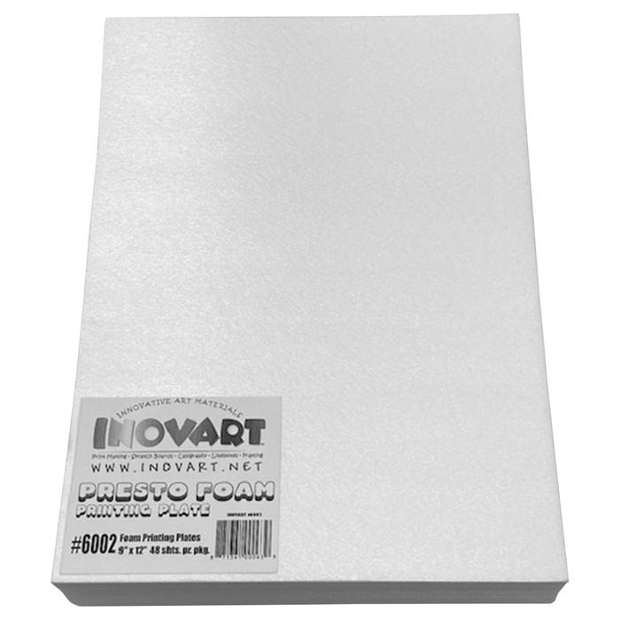 Inovart Presto Foam Printing Plates, 9 x 12 Inches, Pack of 48