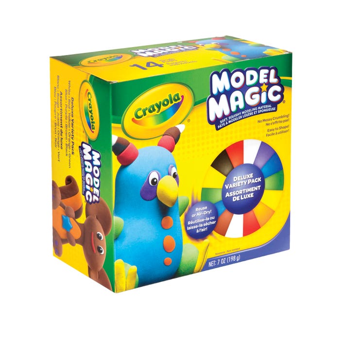 Crayola Model Magic Variety Pack, 1/2 Ounce Pouches, Assorted Colors, Set of 14