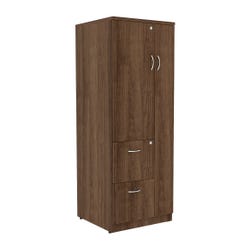 Image for Lorell Essentials Laminate Storage Cabinet, 23-5/8 x 23-5/8 x 65-5/8 Inches, Walnut from School Specialty