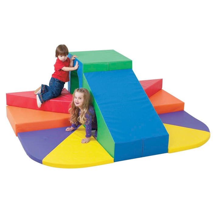 Children's Factory Tunnel Mountain Slide, 80 x 60 x 30 Inches
