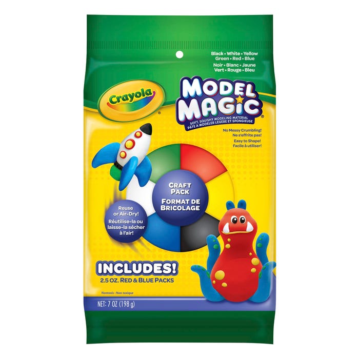 Crayola Model Magic Craft Pack, Assorted Colors, Set of 6
