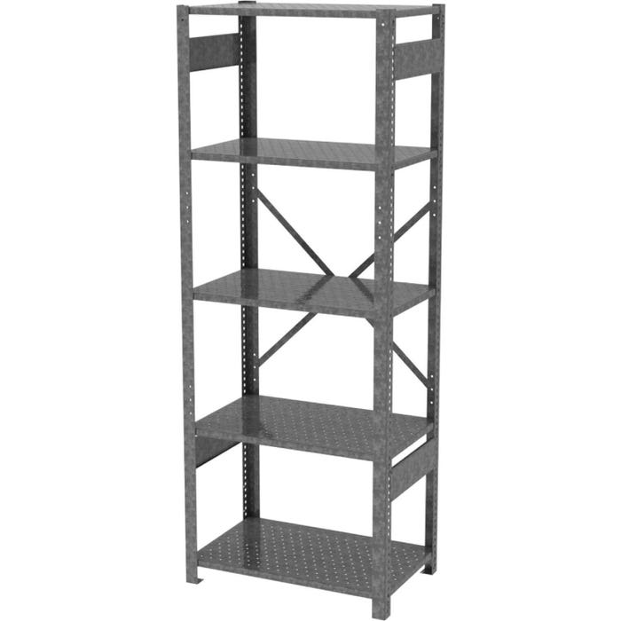 Greene Greenhouse Starter Shelving, 4 Perforated Shelves, 36 x 18 x 72 Inches