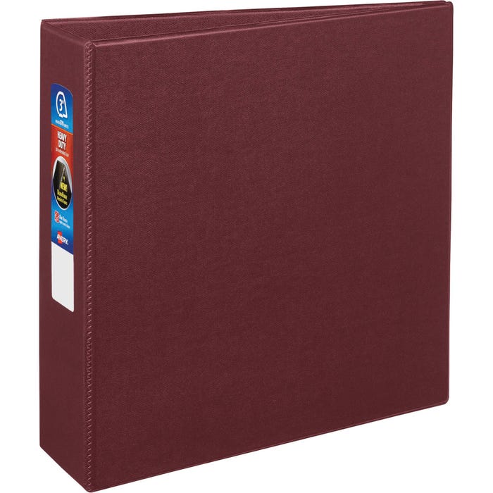 Avery Heavy Duty Binder, 3 Inch D-Ring, Maroon
