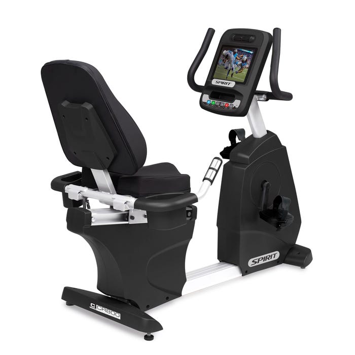 Spirit CR800ENT Recumbent Bike, 57 x 30 x 51 Inches