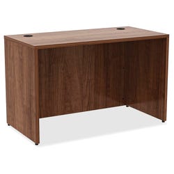 Lorell Laminate Desk, 48 x 24 x 29-1/2 Inches, Walnut 1565844