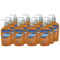 Dial Professional Antimicrobial Liquid Soap, 7.5 oz, Original Gold, Pack of 12, Item Number 1541720