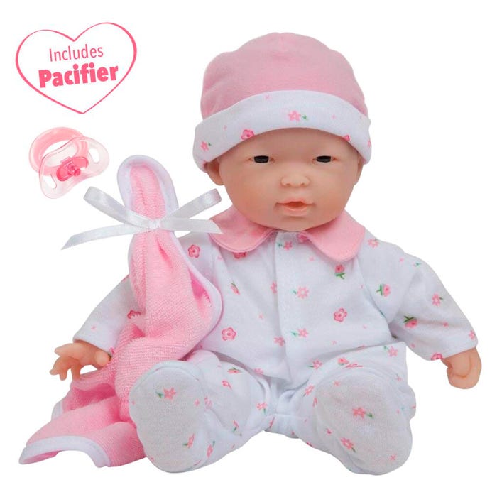La Baby Soft Body Play Doll, 11 Inches, Asian