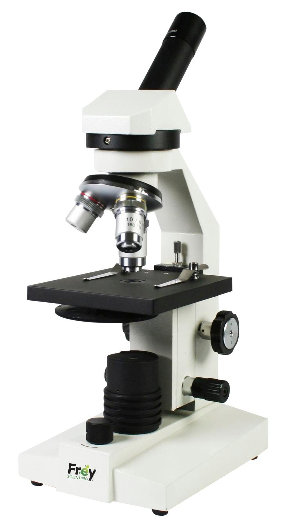 Frey Scientific LED Cordless Microscope, 4X, 10X and 40XR DIN Objectives 2137075